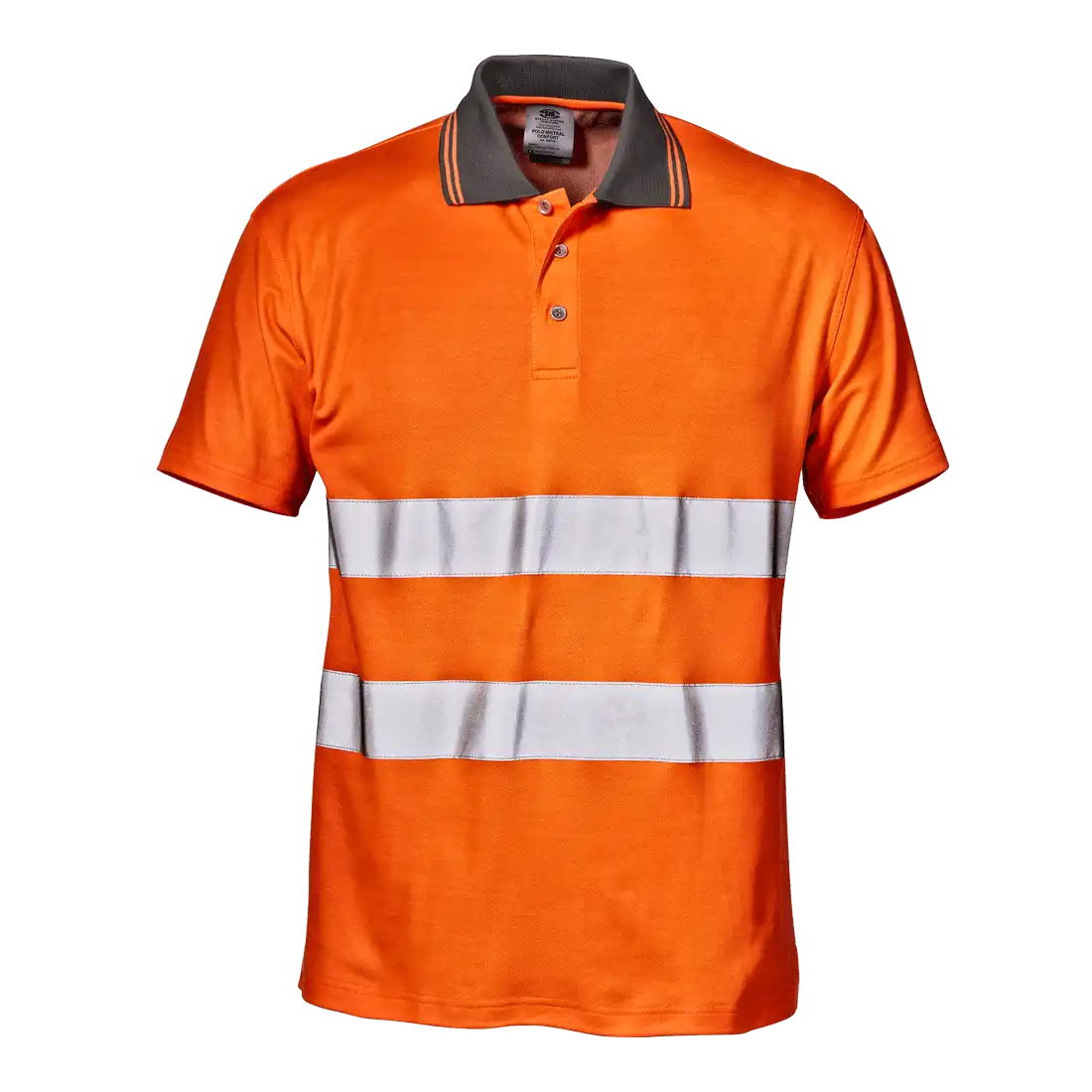 MISTRAL CONFORT POLO SHIRT - Class 2 - Double Reflective Band - Double Jersey Piquet - Image 1